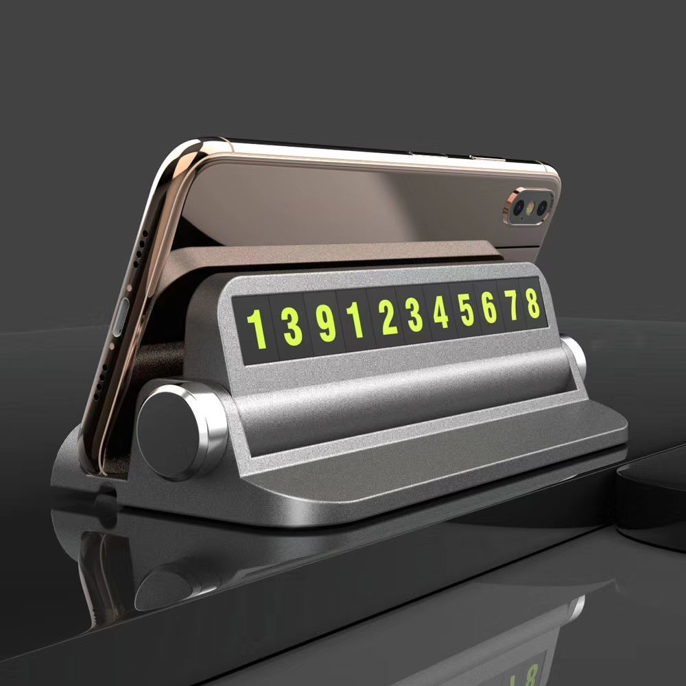 Car telephone number badge, car phone number plate-automobile taplo plate for parking, automobile phone number display for taplo, automobile card phone holder board contact holder automobile accessories