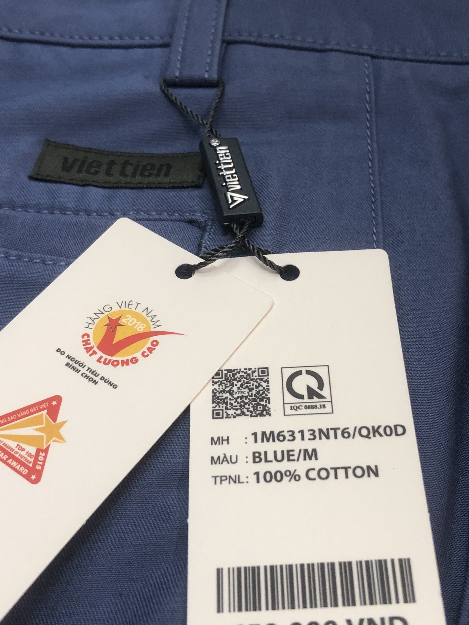 Quần kaki nam Việt Tiến không pli [1M6313]
