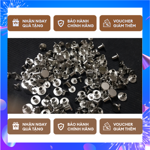 Set 100 Ốc vít dây nịt ốc lịch ốc menu thực đơn phụ kiện túi sách thắt lưng