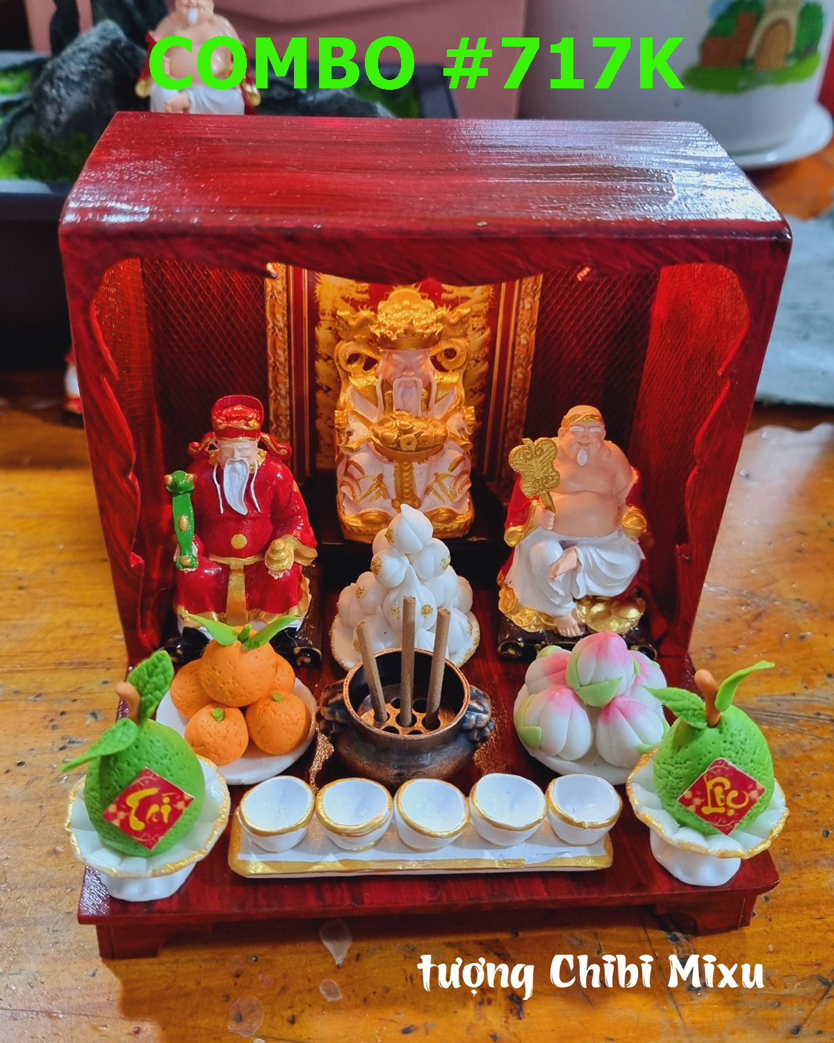 Bàn thờ Thần Tài Thổ Địa mini nhiều mẫu