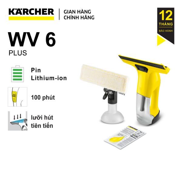 Máy lau kính Karcher WV 6 Plus dùng PIN