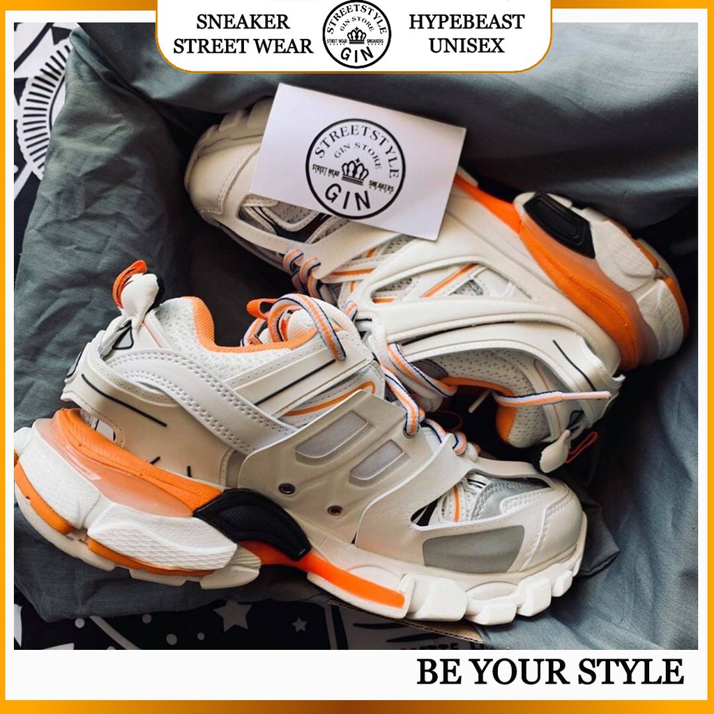 Ginstore - Giày Balenciaga Track 3.0 Orange
