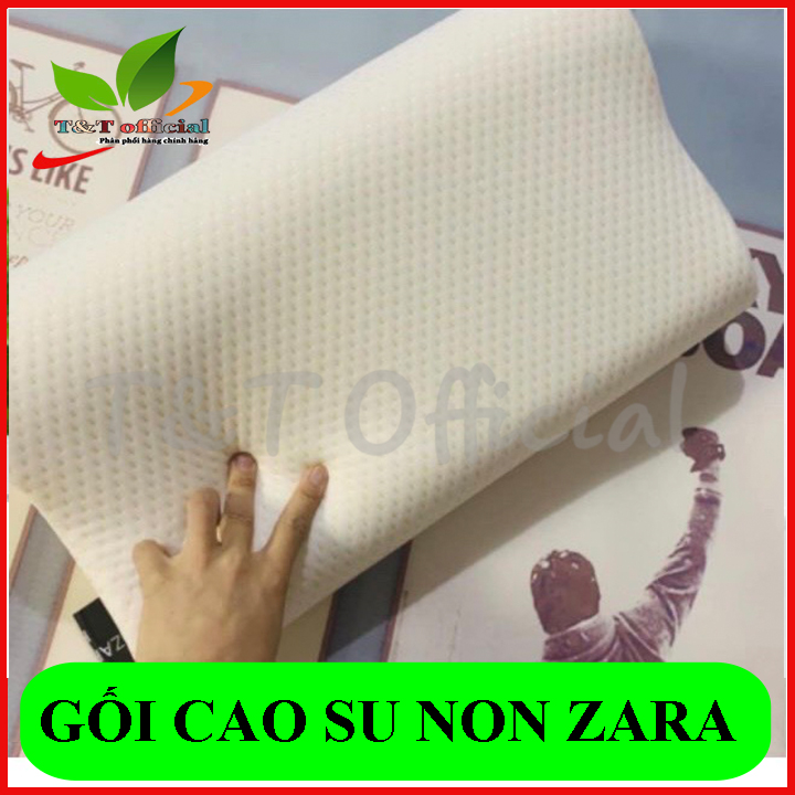 Gối Cao Su Non Zara Gối Ngủ Cao Su Cho Người Mất Ngủ , Chống Ngáy Giúp Ngủ Ngon Giấc