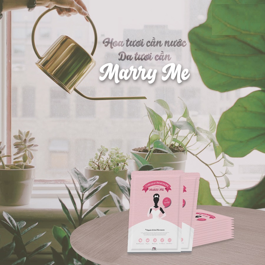 [HÀNG CHÍNH HÃNG] MẶT NẠ THẢO MỘC CÔ DÂU - MARRY ME KOREA  27ml
