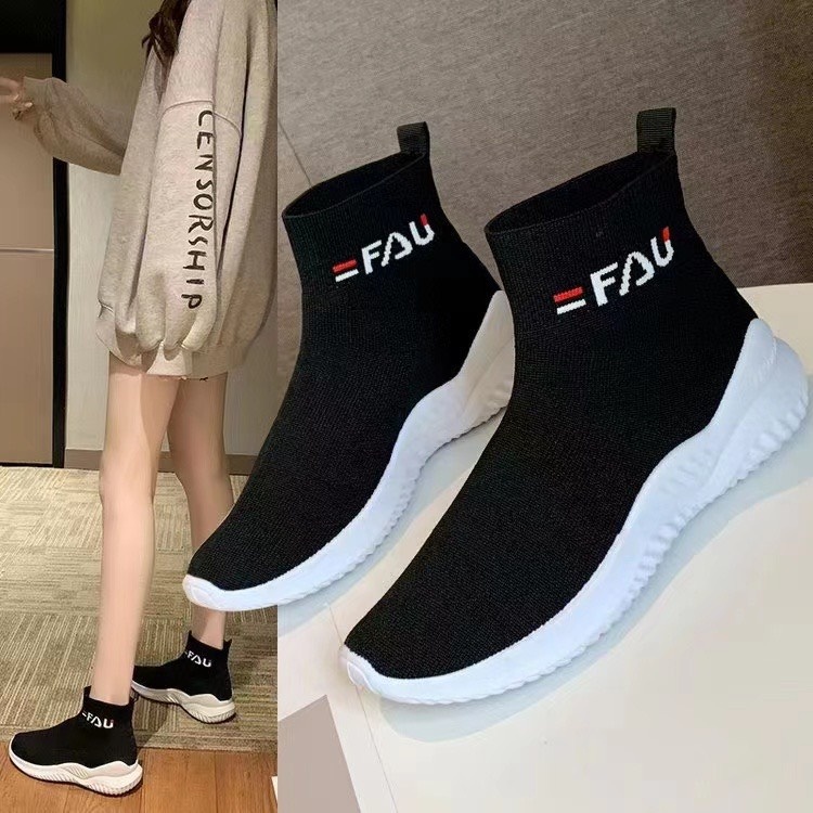 ❁  [Freeship] Giày boot len đen trắng nhiều màu đi êm hot 2021
