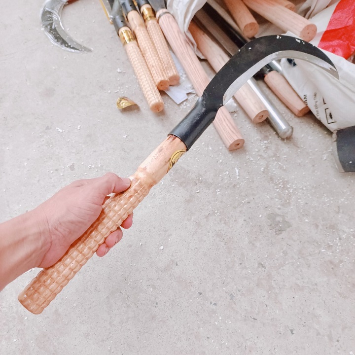 Dao phát cỏ cán gỗ đời mới bản bản lớn siêu cứng