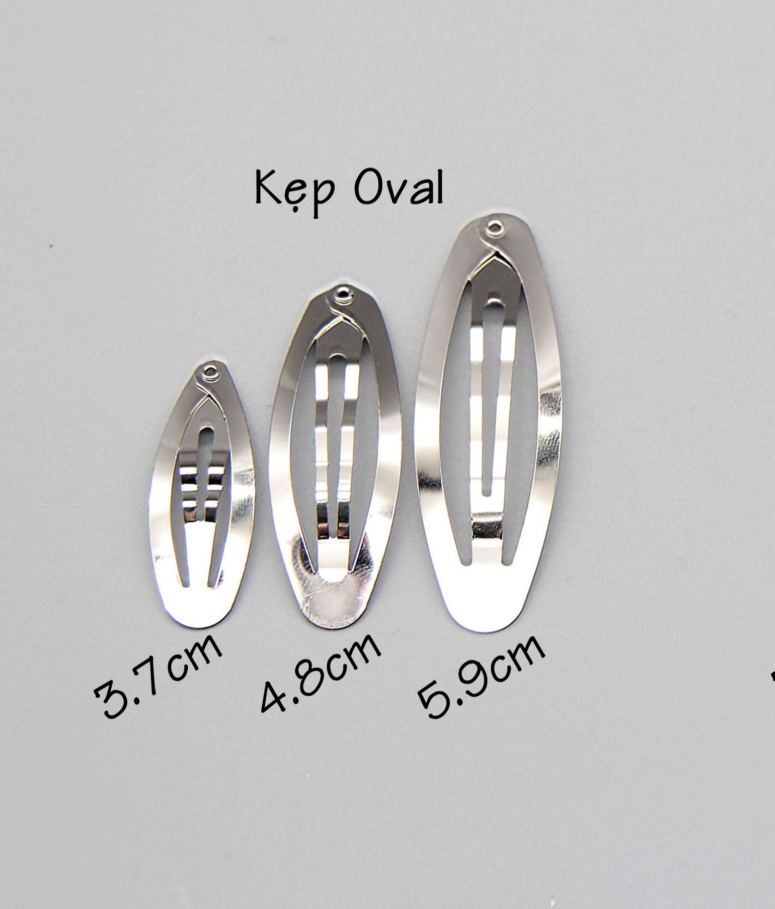 [Set 5c] Kẹp bật Oval các size