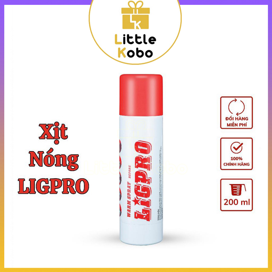 Chai xịt lạnh nóng giảm đau ligpro 200ml bình xịt thể thao vận động chính hãng đồ chơi phụ kiện - little kobo