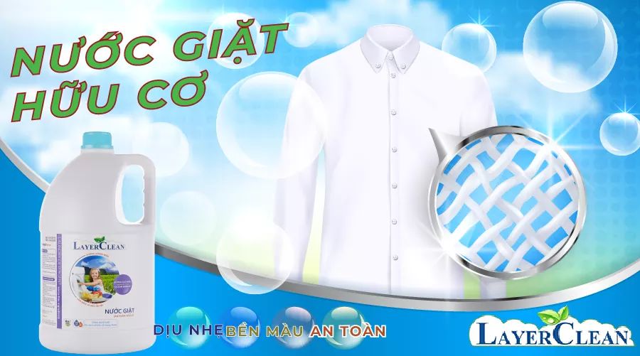 Nước giặt hữu cơ Layer Clean hương gió biển 5L
