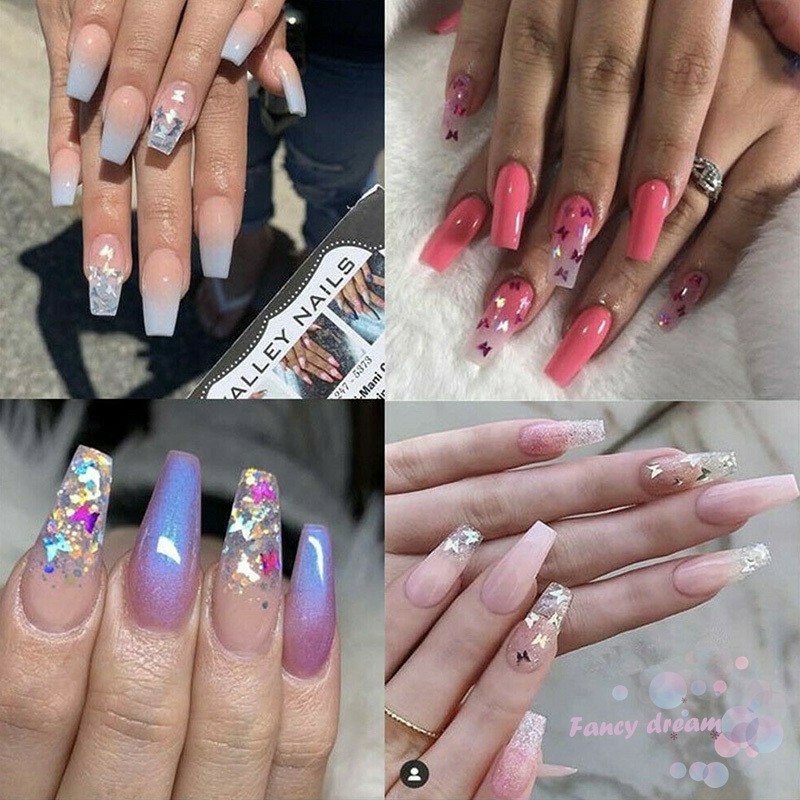 Bướm Trang Trí, Ẩn Gel Nail - sinailmi