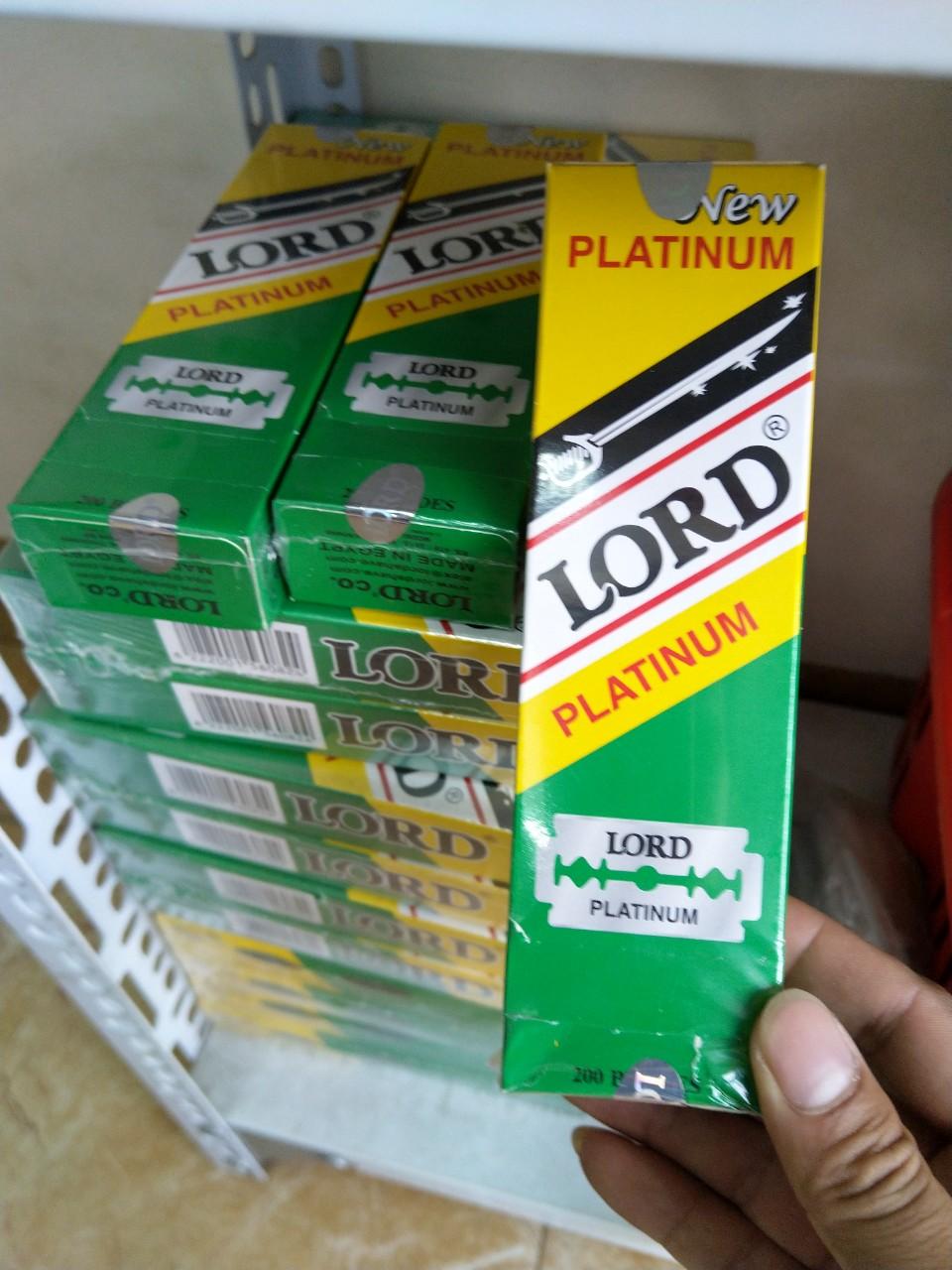 Lưỡi dao cạo Lord Platium hộp 200 lưỡi