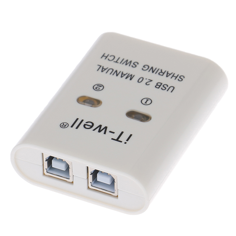 Zoz Hàng Có Sẵn Thiết Bị Chia Sẻ Máy In USB Bộ Chia Cổng Kvm Thủ Công 2