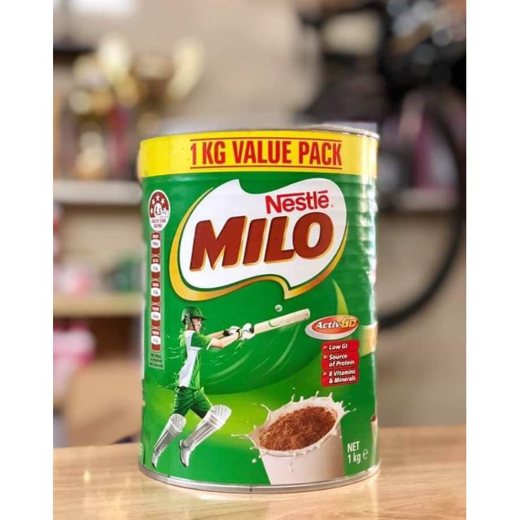 Sữa Milo Úc 1kg dạng lon