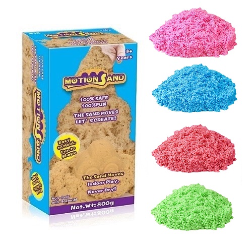 Hộp đồ chơi cát động lực, cát dẻo, cát tạo hình Motion Sand MS-800G