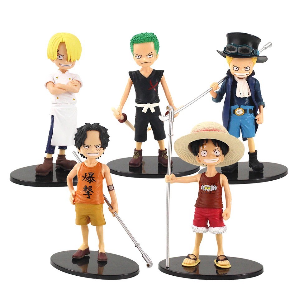 Combo 05 Mô Hình Nhân Vật Trong One Piece - Cao 15cm