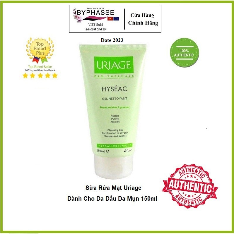 Sữa Rửa Mặt Uriage Dành Cho Da Dầu Da Mụn 150ml