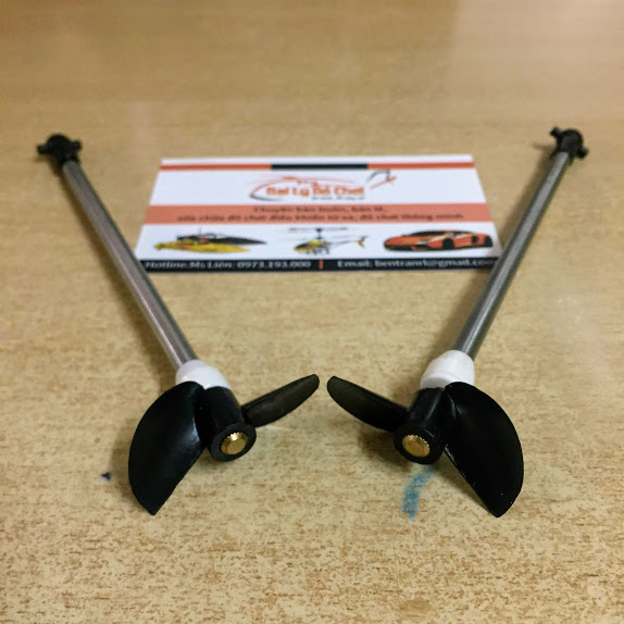 Cặp trục chân vịt thuận nghịch màu đen lõi 3mm