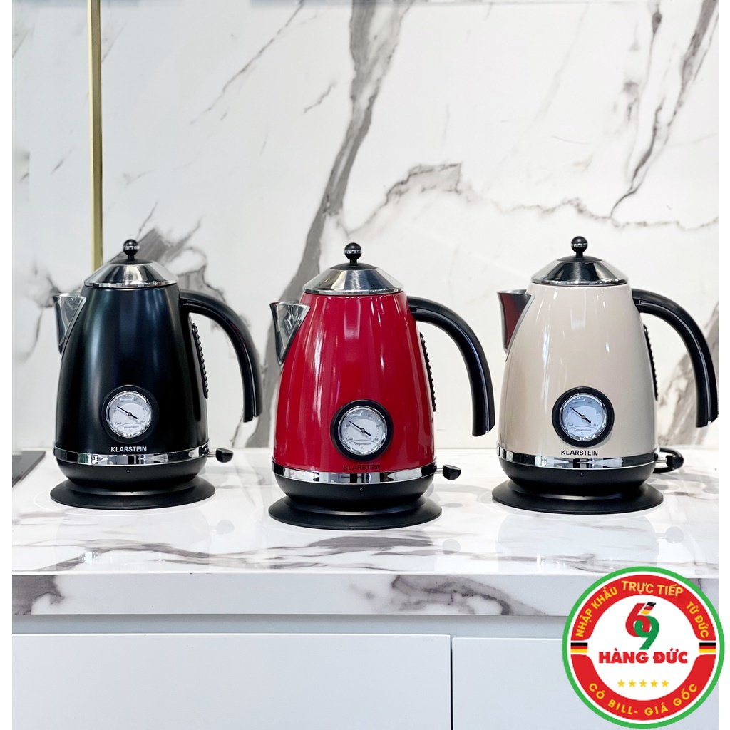 Ấm siêu tốc Klarstein 1,7L - phong cách RETRO - HANGDUC69