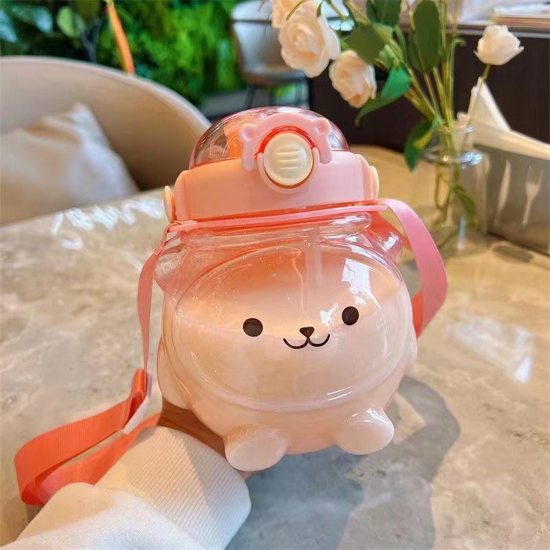 Bình Đựng Nước Hình Gấu Dễ Thương 1000ml Cho Bé