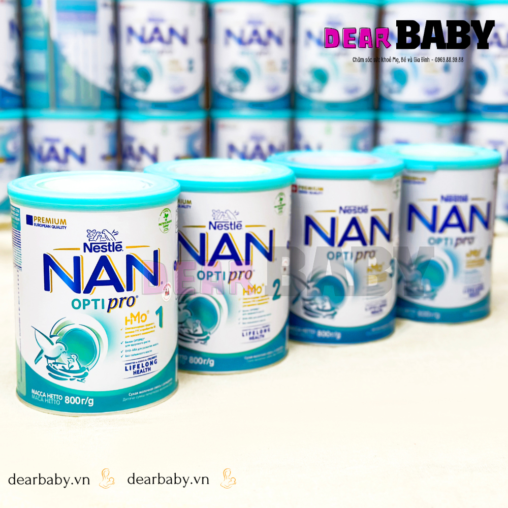 Sữa NAN NGA 800G OPTIPRO (đủ 4 số 1,2,3,4)