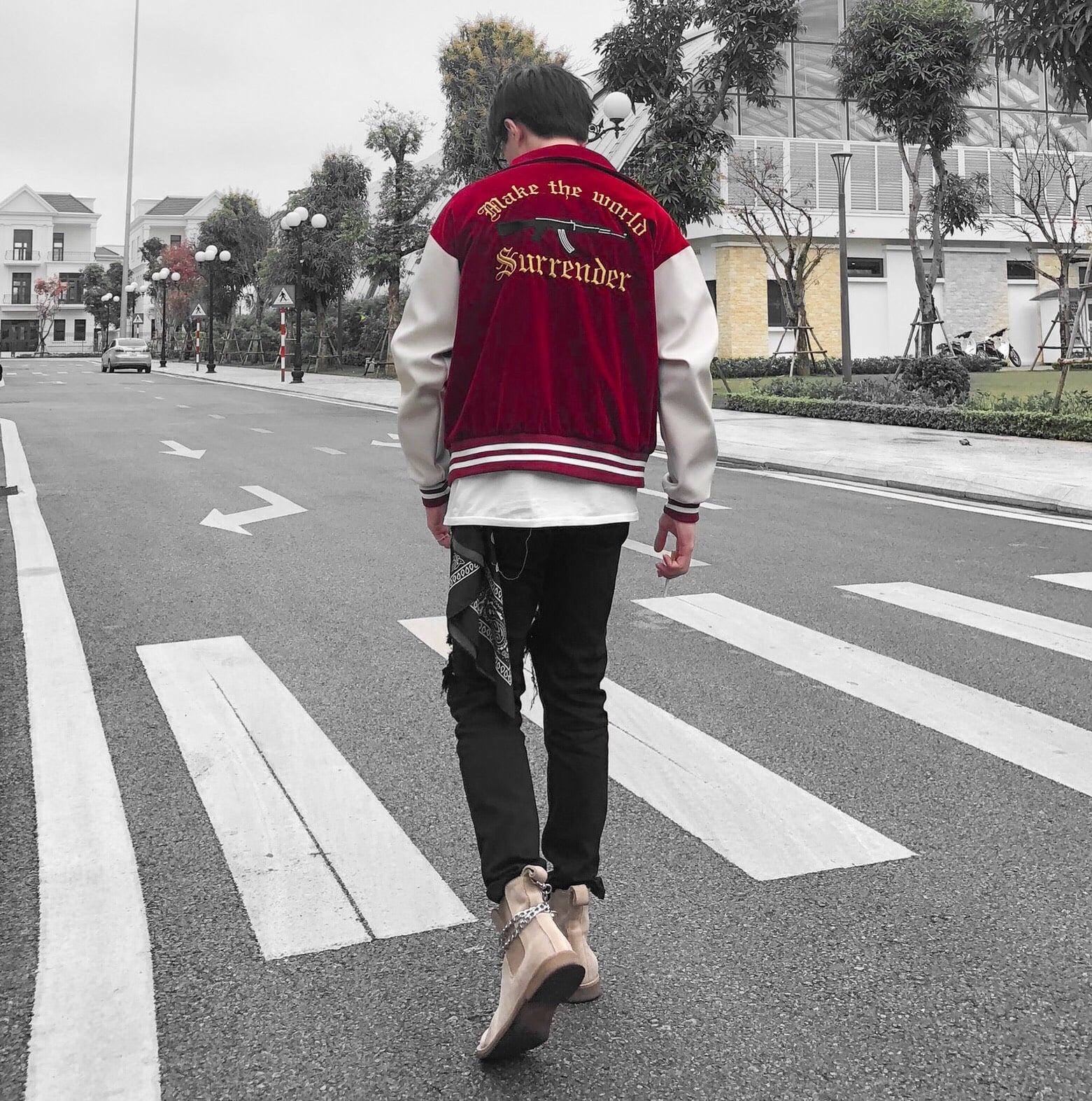 Áo khoác Varsity Jacket Ak 47 Republic