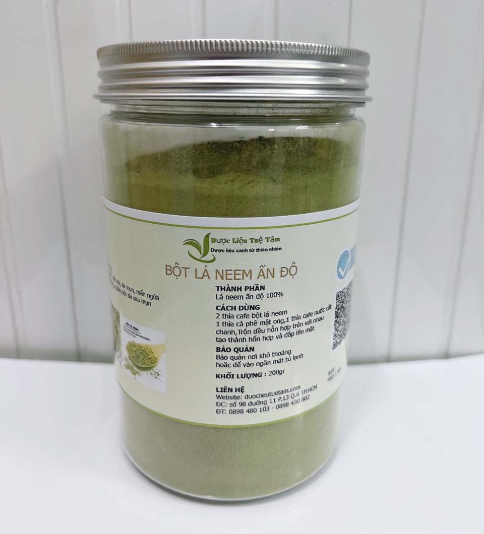 Bột lá nem ấn độ nguyên chất 100% - hàng cty sấy lạnh - hủ 500gr