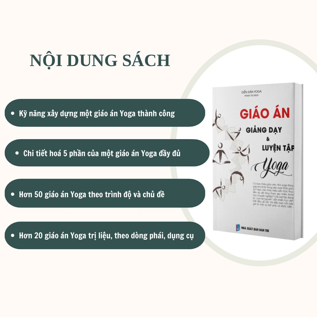 Combo sách cơ bản cho giáo viên: Giáo án giảng dạy và luyện tập yoga + Những bài dẫn thiền hay dành cho giáo viên yoga