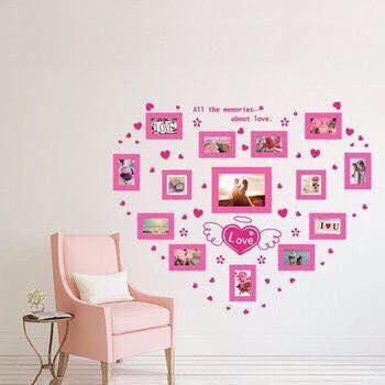 decal dán tường  khung ảnh tình yêu
