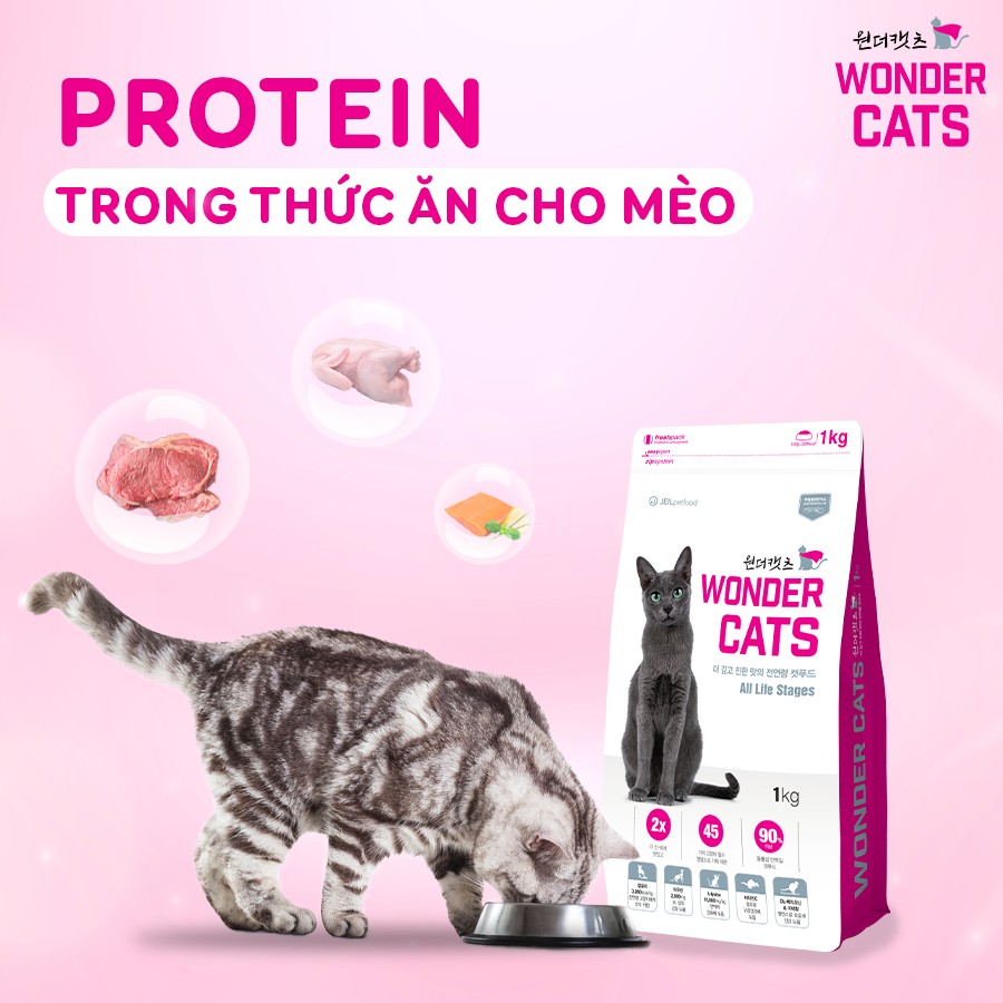 Thức ăn cho mèo mọi lứa tuổi Wonder Cats