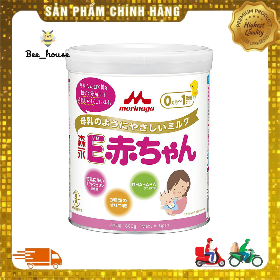 Sữa Morinaga E-Akachan 800g cho trẻ sinh non giúp phát triển não bộ