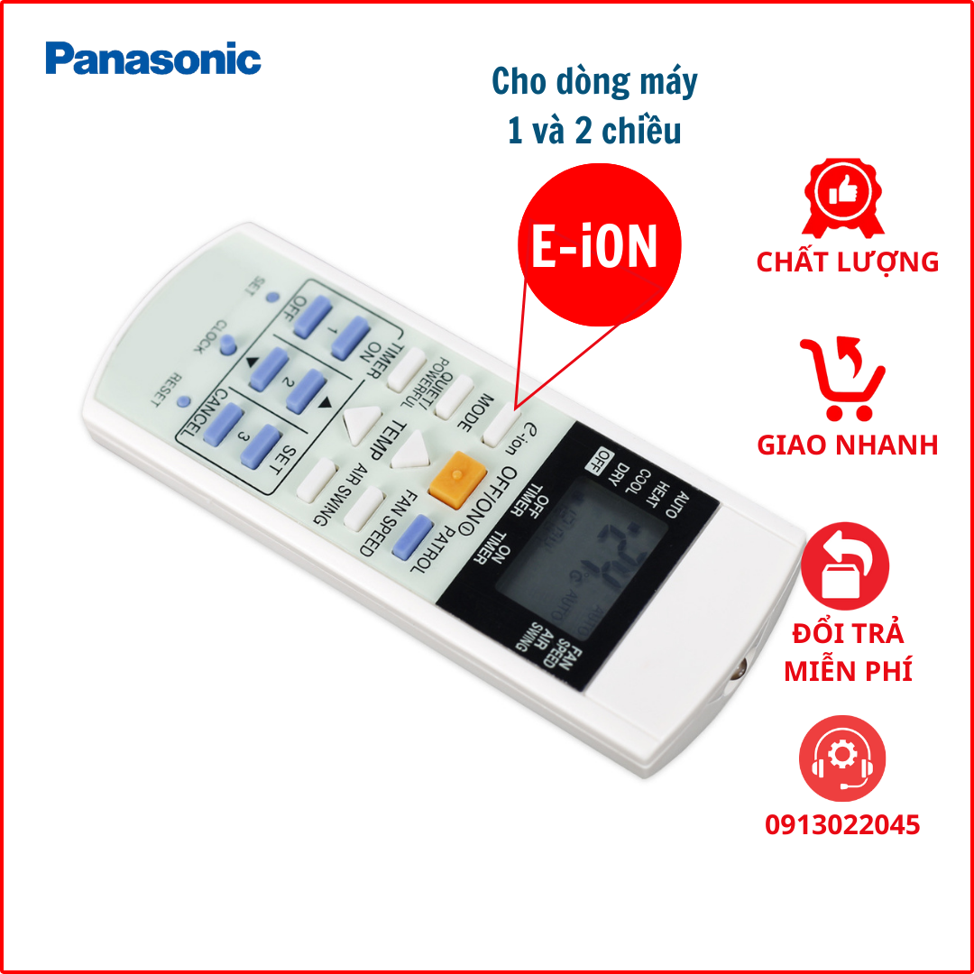 Điều khiển điều hòa Panasonic E-ion