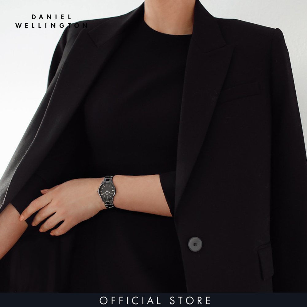Đồng hồ Nữ Daniel Wellington dây ceramic - Iconic Ceramic màu đen