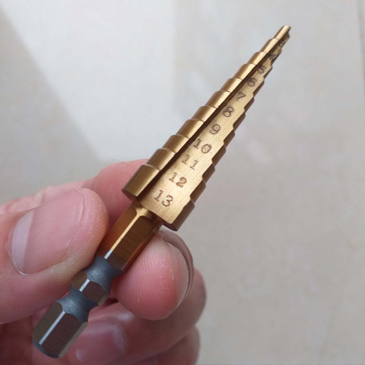 Mũi khoan tháp bước 3-13mm