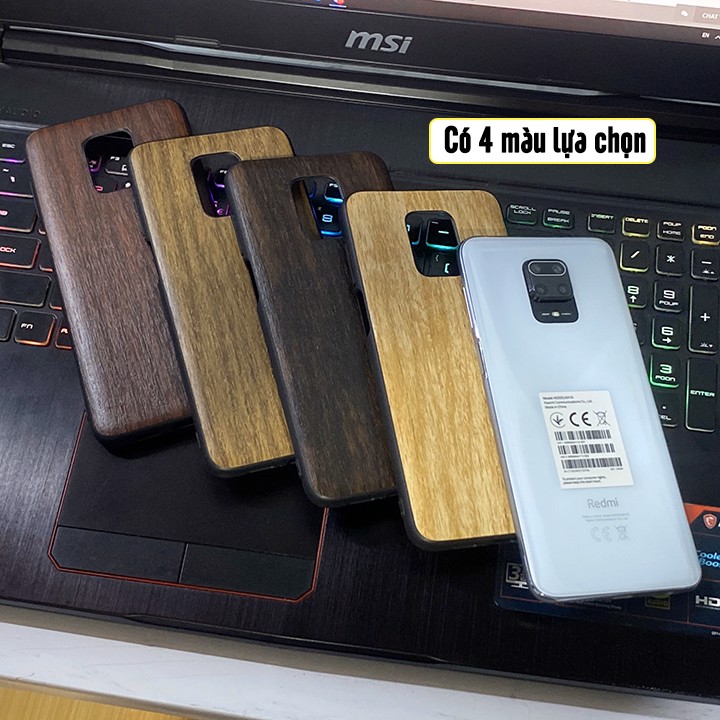 Ốp lưng cho Xiaomi Redmi Note 9S - Note 9 Pro  - Vân gỗ AIORIA