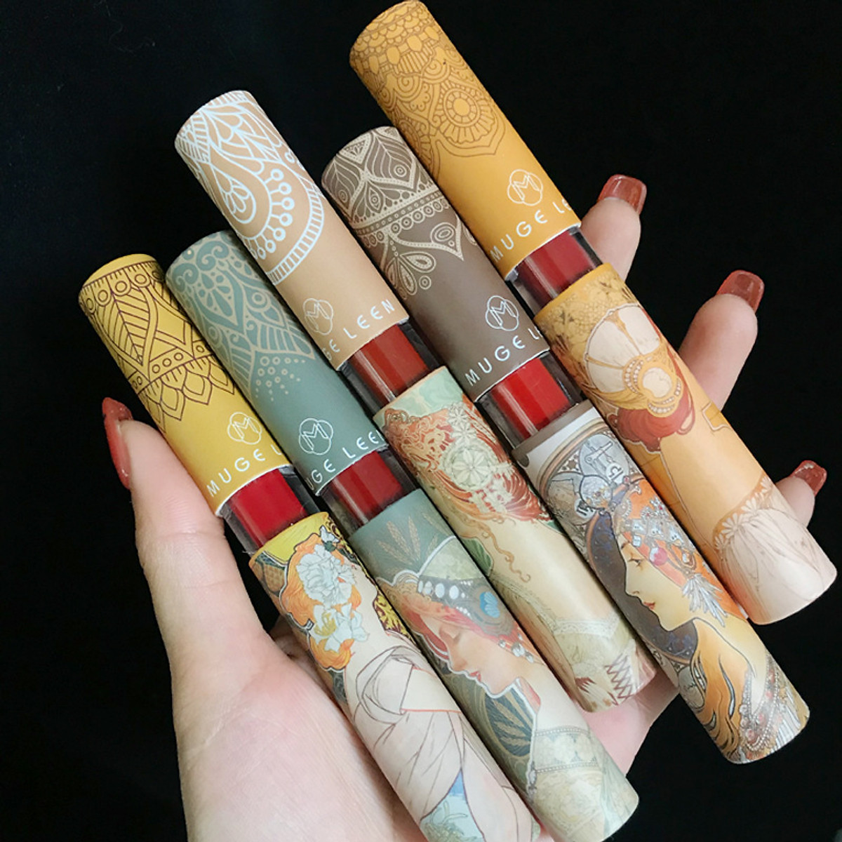 [HCM]Set son lì 5 cây Muge leen son kem cao cấp