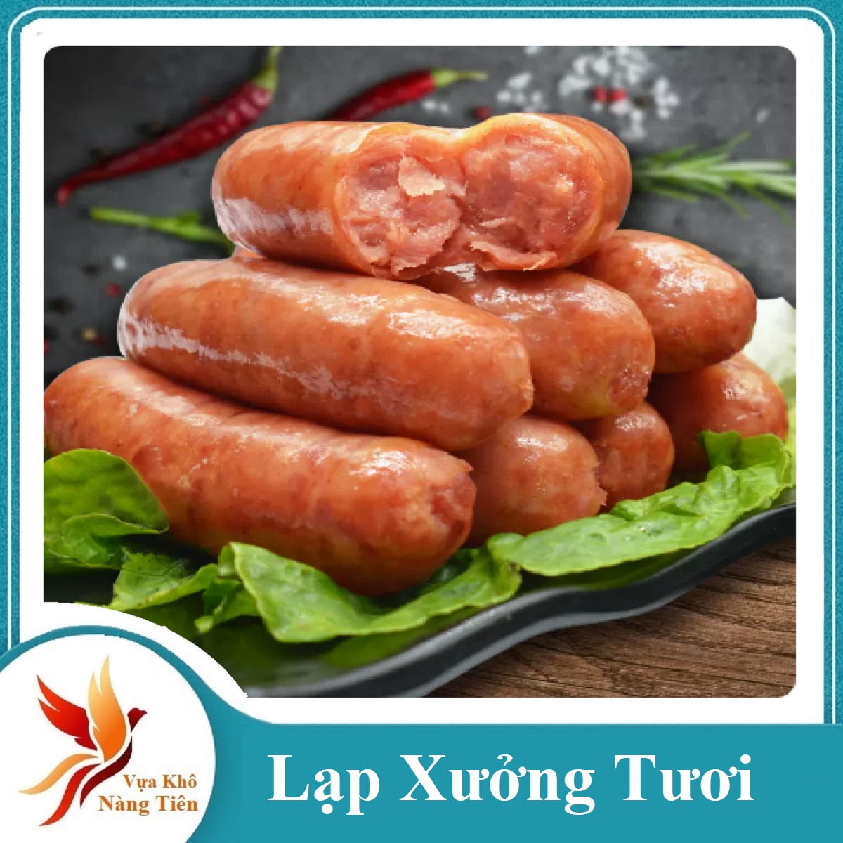 Lạp Xưởng Tươi 300gr Siêu Thịt Nạc