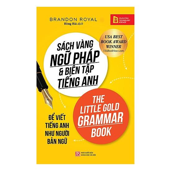 Sách - Sách vàng ngữ pháp & biên tập tiếng Anh