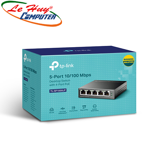 Thiết bị chia mạng tp-link tl-sf1005lp 4 cổng poe