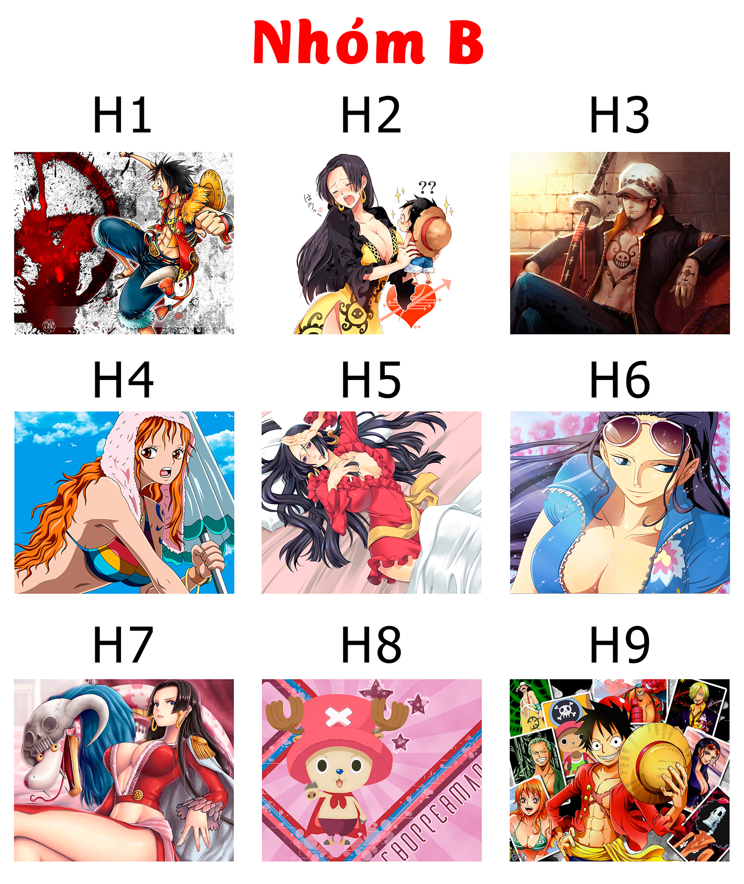 [HCM]Lót chuột anime One Piece - Size 24x20cm [ T69 Shop ]