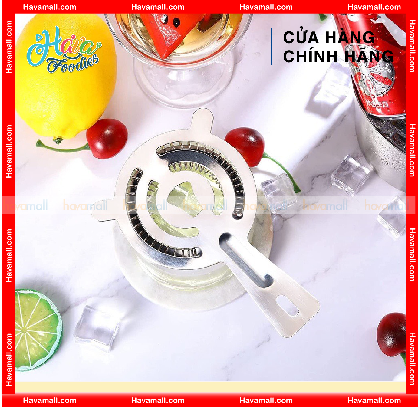 Nắp Chặn Đá Inox Có Lò Xo – Hawthrone Strainer