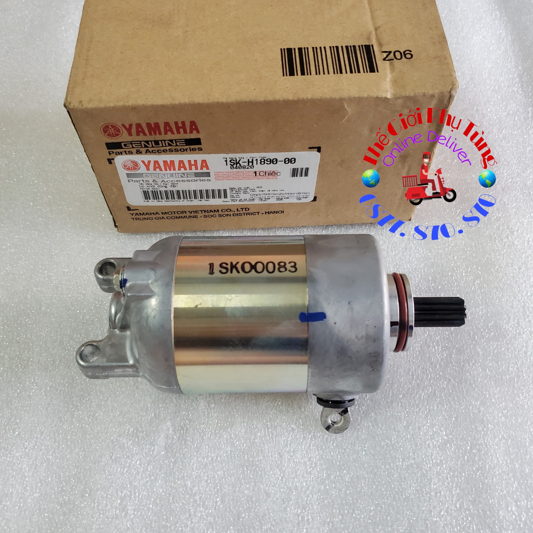 Củ đề, mô tơ đề nouvo 2,3,4,5 - luvias zin yamaha vn - 1sk-h1890-00