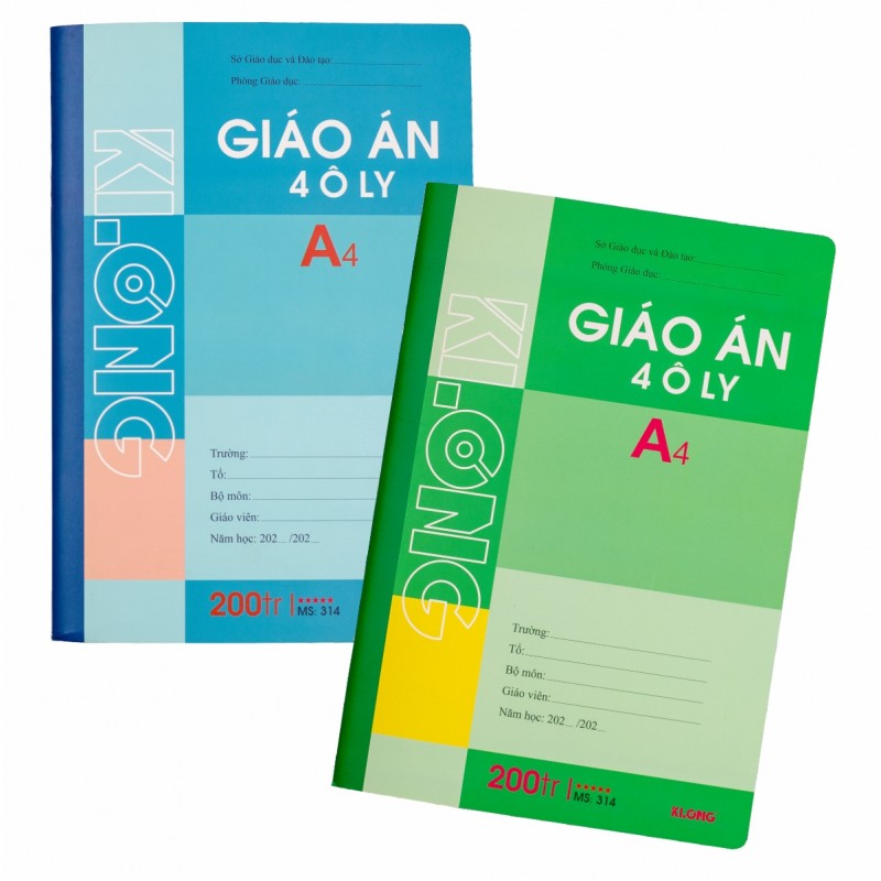 Sổ giáo án 4 ôly 200 trang klong 314