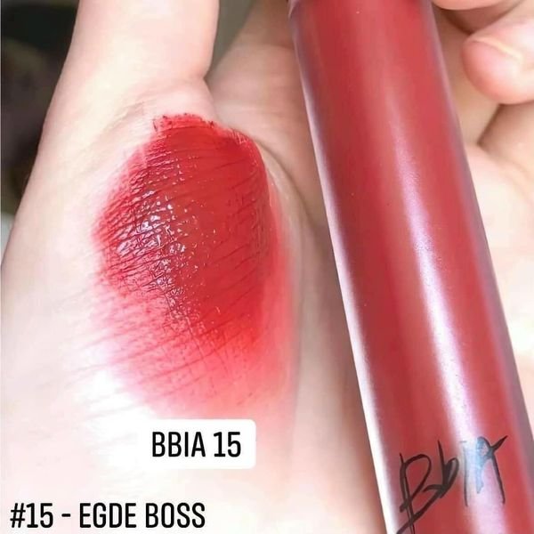 Chính Hãng Son Kem BBIA Màu 15 -Đỏ Lạnh