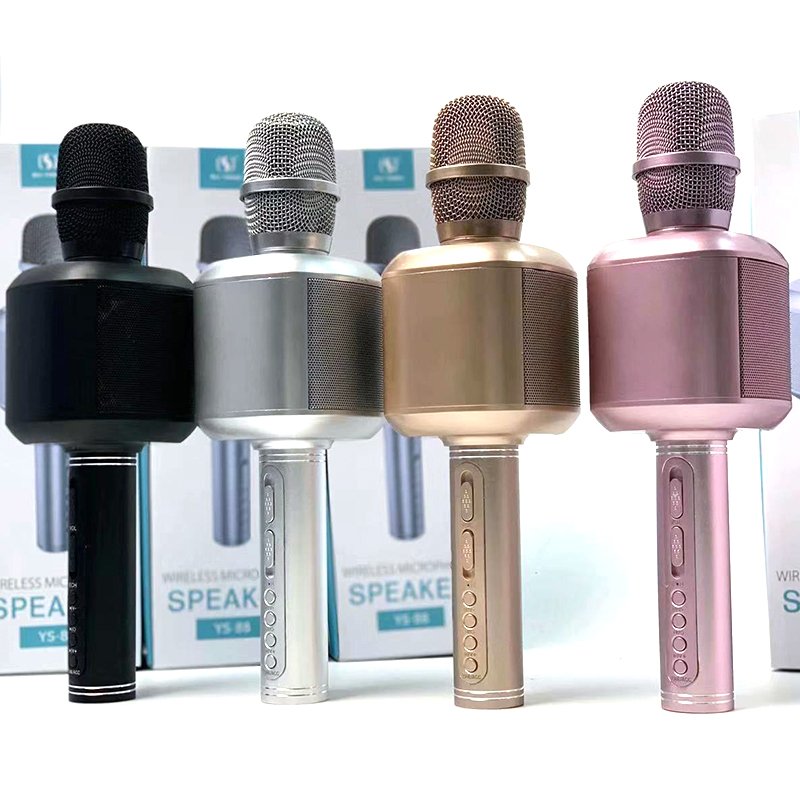Micro karaoke bluetooth ys 88 - micro kiêm loa karaoke su yosd - chỉnh echo ngay trên mic - tích hợp thay đổi giọng nói – siêu hút tiếng, hát siêu hay, chống hú siêu tốt bảo hành 12 tháng