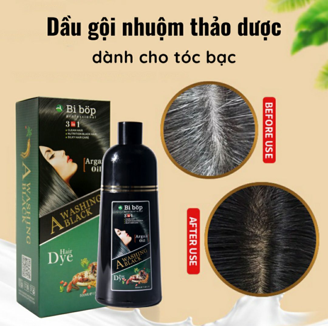 Dầu gội phủ bạc bi bop nhật bản
