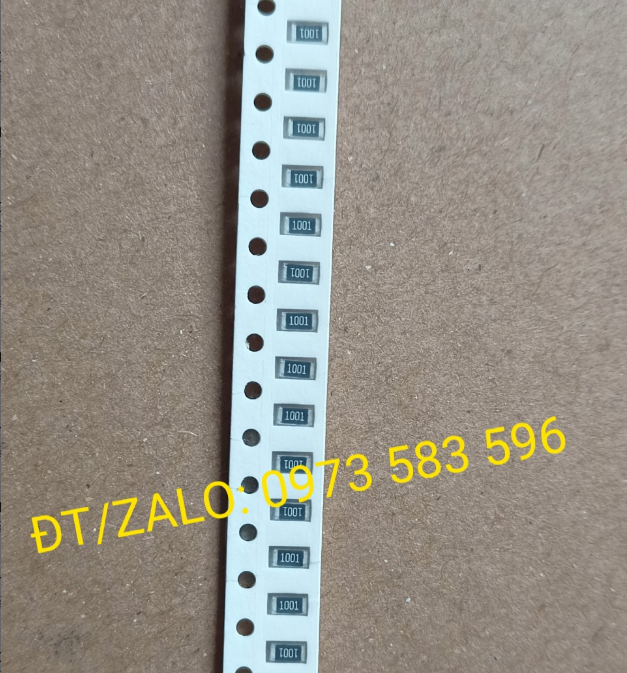 Điện Trở Dán 1001 1KΩ 1206 1/4W (100 con/Túi)