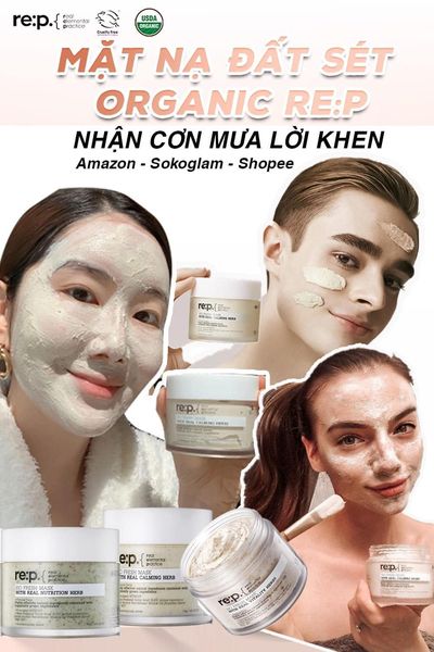 Mặt nạ đất sét cao cấp REP BIO FRESH MASK WITH REAL HERBS