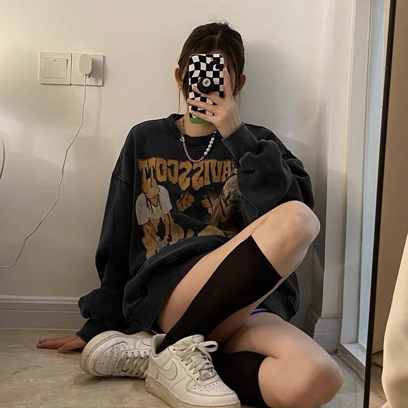 Áo Sweater Travis Scott chất nỉ bông Thu Đông