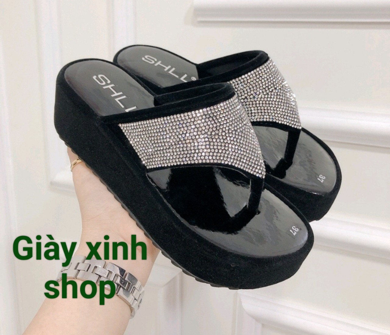 Dép kẹp tam giác đá 7f