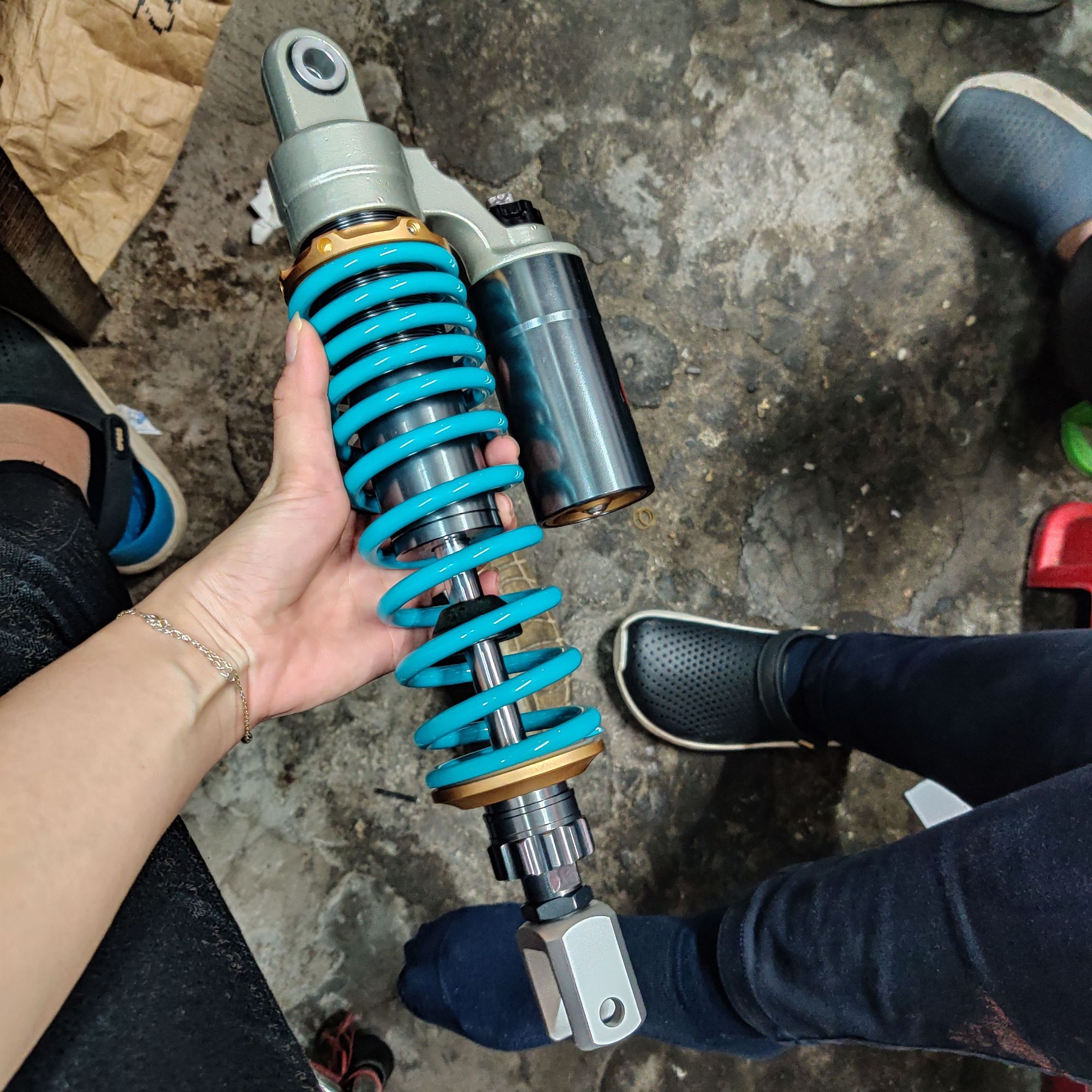 [HCM]Phuộc NITRON bình dầu NOUVO NVX AIRBLADE DYLAN